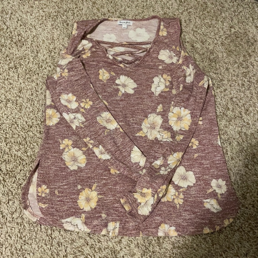 Pink flower top